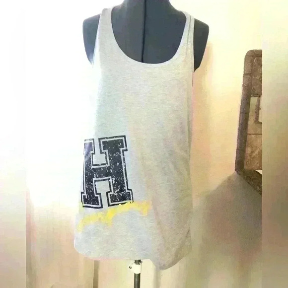 High School Muscle Flared Gym Top Best fits Women Medium - Picture 2 of 7